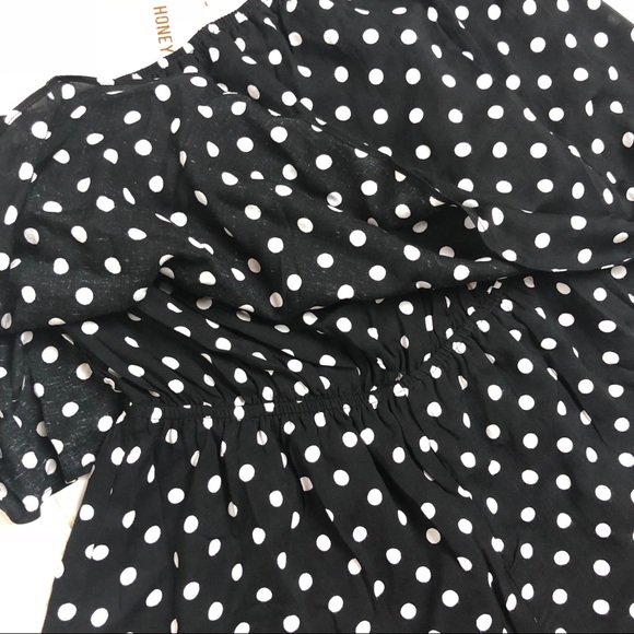 ❗️Last 1! XS Polka Dot Strapless Romper - Picture 5 of 6